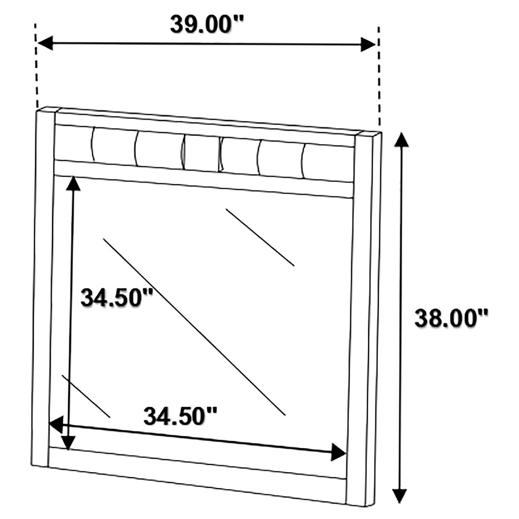 Carlton Dresser Mirror Cappuccino - Tampa Furniture Outlet
