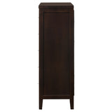 Carlton 5-drawer Bedroom Chest Cappuccino - Tampa Furniture Outlet