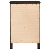 Carlton 5-drawer Bedroom Chest Cappuccino - Tampa Furniture Outlet