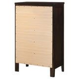 Carlton 5-drawer Bedroom Chest Cappuccino - Tampa Furniture Outlet