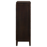 Carlton 5-drawer Bedroom Chest Cappuccino - Tampa Furniture Outlet