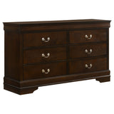 Louis Philippe 5-piece Full Bedroom Set Cappuccino - Tampa Furniture Outlet