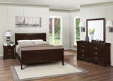 Tampa Furniture Outlet - Coaster - Louis Philippe 4-piece Eastern King Bedroom Set Cappuccino - 202411KE-S4