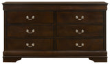 Louis Philippe 4-piece Eastern King Bedroom Set Cappuccino