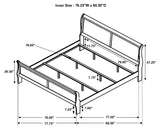 Louis Philippe 4-piece Eastern King Bedroom Set Cappuccino