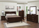 Tampa Furniture Outlet - Coaster - Louis Philippe 5-piece Eastern King Bedroom Set Cappuccino - 202411KE-S5