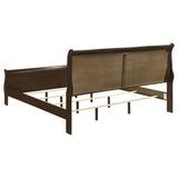 Louis Philippe 5-piece Eastern King Bedroom Set Cappuccino - Tampa Furniture Outlet