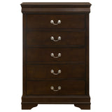 Louis Philippe 5-piece Eastern King Bedroom Set Cappuccino - Tampa Furniture Outlet