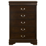 Louis Philippe 5-piece Queen Bedroom Set Cappuccino - Tampa Furniture Outlet