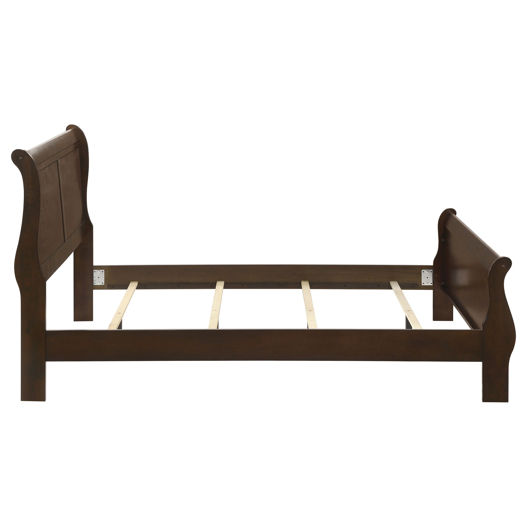 Louis Philippe Wood Queen Sleigh Bed Cappuccino - Tampa Furniture Outlet