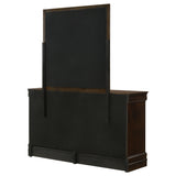 Louis Philippe 6-drawer Dresser with Mirror Cappuccino - Tampa Furniture Outlet