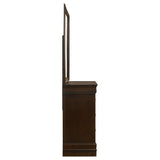 Louis Philippe 6-drawer Dresser with Mirror Cappuccino - Tampa Furniture Outlet