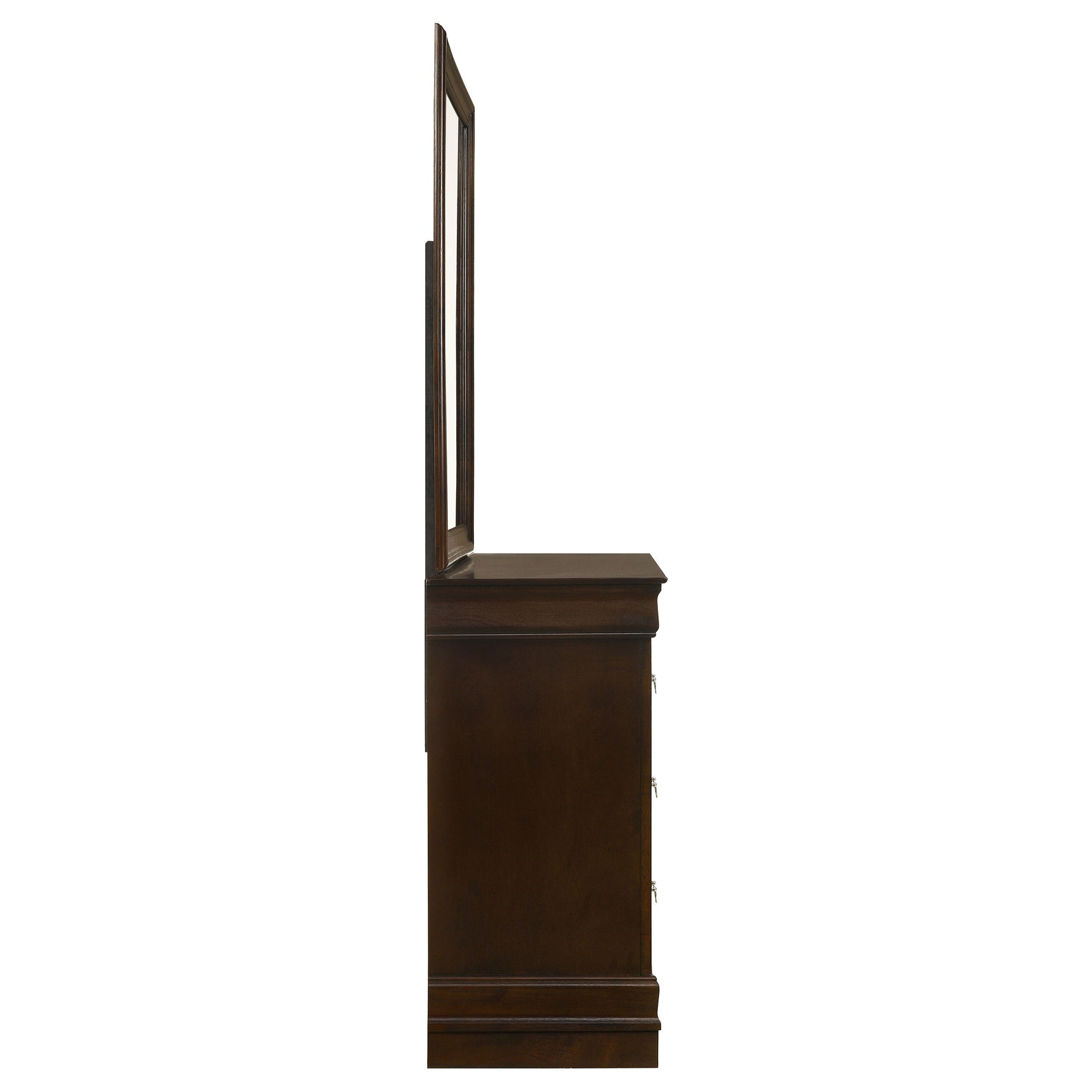 Louis Philippe 6-drawer Dresser with Mirror Cappuccino - Tampa Furniture Outlet