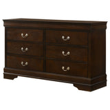 Louis Philippe 6-drawer Dresser Cappuccino - Tampa Furniture Outlet