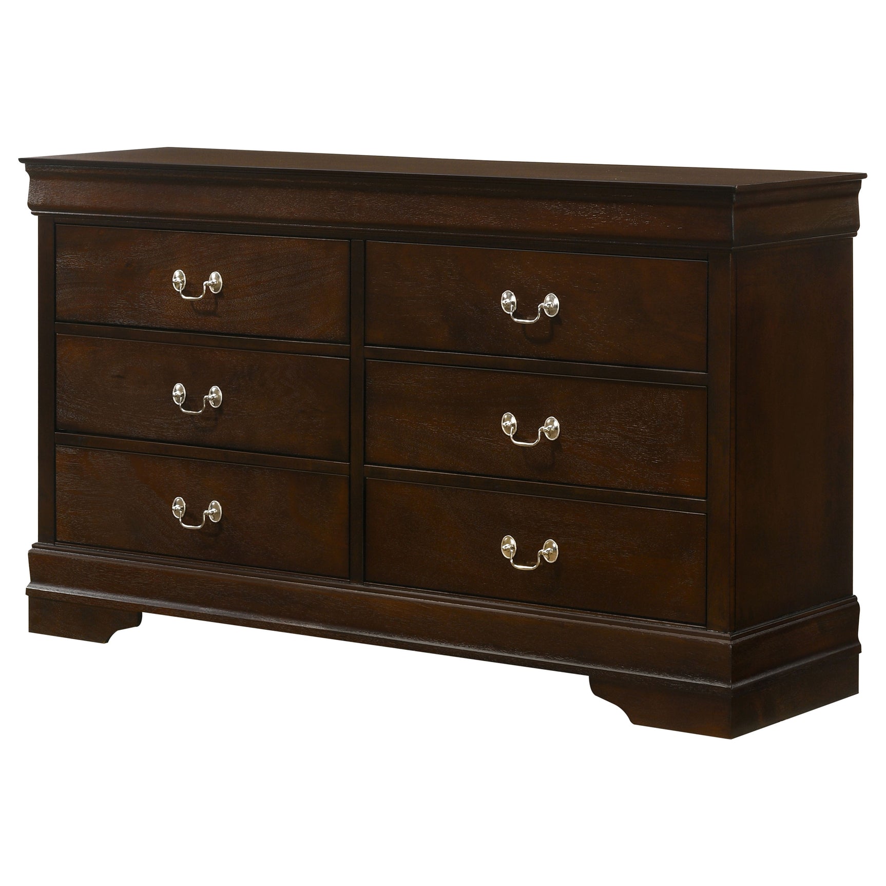 Louis Philippe 6-drawer Dresser Cappuccino - Tampa Furniture Outlet