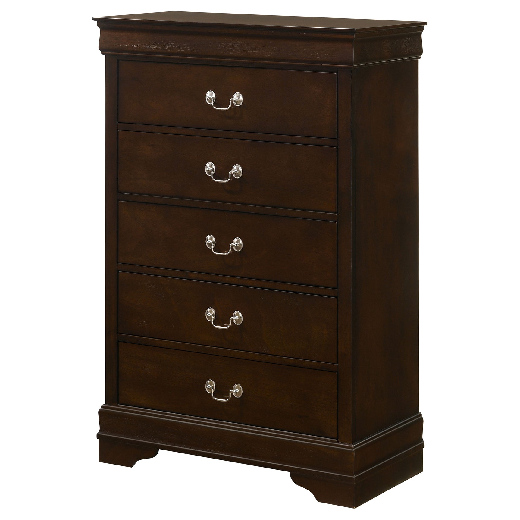 Louis Philippe 5-drawer Bedroom Chest Cappuccino - Tampa Furniture Outlet