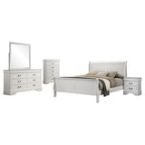 Louis Philippe 5-piece Full Bedroom Set White - Tampa Furniture Outlet