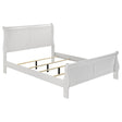 Tampa Furniture Outlet - Coaster - Louis Philippe 47-inch Eastern King Sleigh Panel Bed White - 202441KE