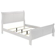 Tampa Furniture Outlet - Coaster - Louis Philippe 47-inch Eastern King Sleigh Panel Bed White - 202441KE