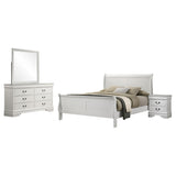 Louis Philippe 4-piece Queen Bedroom Set White - Tampa Furniture Outlet