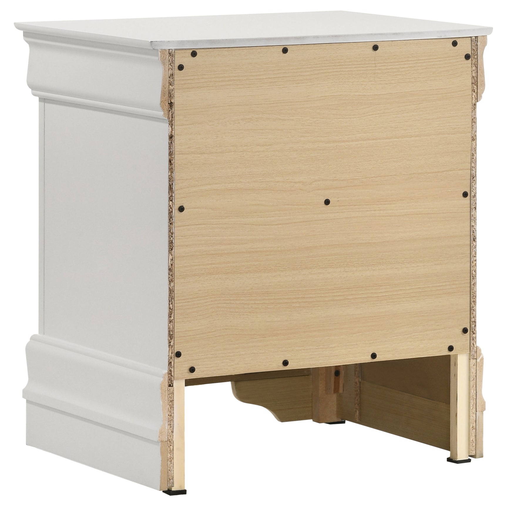 Louis Philippe 4-piece Queen Bedroom Set White - Tampa Furniture Outlet