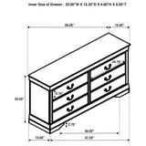 Louis Philippe 4-piece Queen Bedroom Set White - Tampa Furniture Outlet