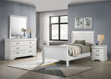 Tampa Furniture Outlet - Coaster - Louis Philippe 4-piece Twin Bedroom Set White - 202441T-S4
