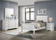 Tampa Furniture Outlet - Coaster - Louis Philippe 4-piece Twin Bedroom Set White - 202441T-S4