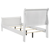 Louis Philippe 4-piece Twin Bedroom Set White - Tampa Furniture Outlet