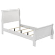 Tampa Furniture Outlet - Coaster - Louis Philippe 47-inch Twin Sleigh Panel Bed White - 202441T