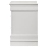 Louis Philippe 2-drawer Nightstand Bedside Table White - Tampa Furniture Outlet
