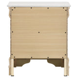 Louis Philippe 2-drawer Nightstand Bedside Table White - Tampa Furniture Outlet