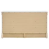 Louis Philippe 6-drawer Dresser White - Tampa Furniture Outlet