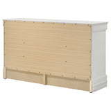 Louis Philippe 6-drawer Dresser White - Tampa Furniture Outlet