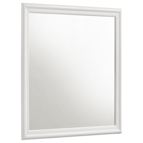 Tampa Furniture Outlet - Coaster - Louis Philippe Dresser Mirror White - 202444