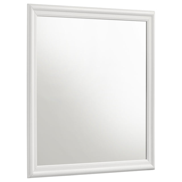 Tampa Furniture Outlet - Coaster - Louis Philippe Dresser Mirror White - 202444