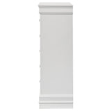 Louis Philippe 5-drawer Bedroom Chest White - Tampa Furniture Outlet
