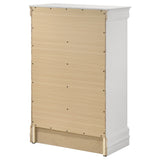 Louis Philippe 5-drawer Bedroom Chest White - Tampa Furniture Outlet