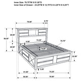 Briana 4-piece Eastern King Bedroom Set Black - Tampa Furniture Outlet