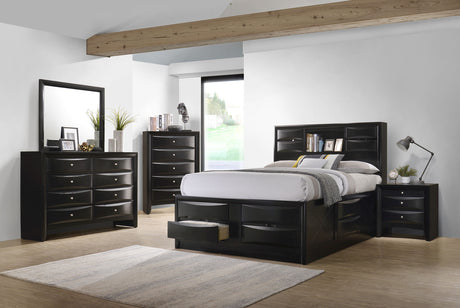 Tampa Furniture Outlet - Coaster - Briana 5-piece Eastern King Bedroom Set Black - 202701KE-S5
