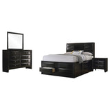 Briana 4-piece California King Bedroom Set Black - Tampa Furniture Outlet