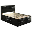 Tampa Furniture Outlet - Coaster - Briana Wood Queen Storage Bookcase Bed Black - 202701Q
