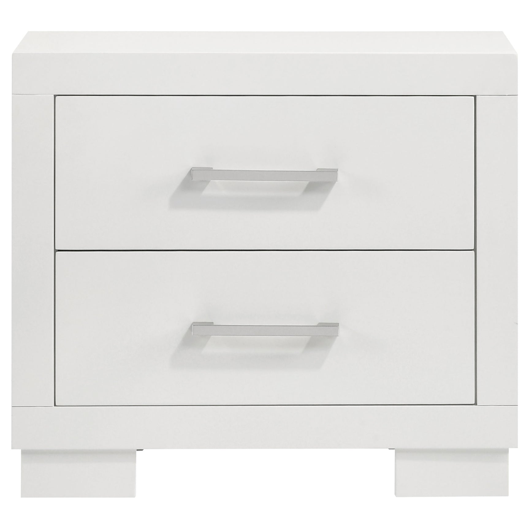 Jessica 4-piece Eastern King LED Bedroom Set Snow White - Tampa Furniture Outlet