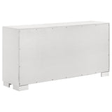 Jessica 4-piece Eastern King LED Bedroom Set Snow White - Tampa Furniture Outlet