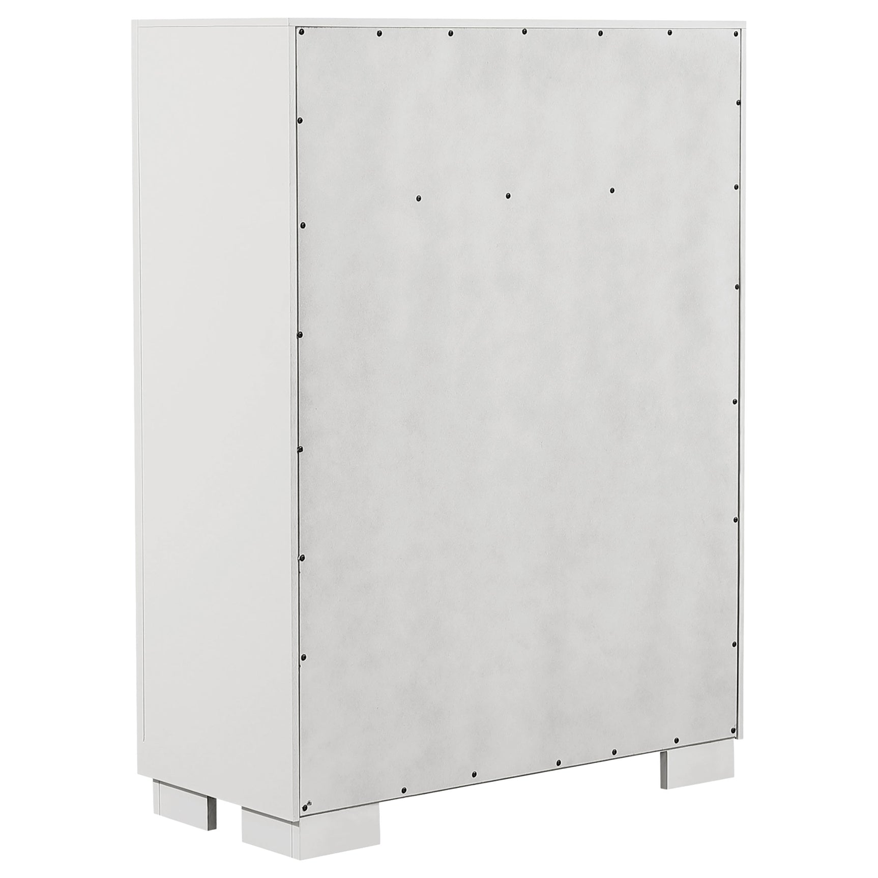 Jessica 5-piece Eastern King LED Bedroom Set Snow White - Tampa Furniture Outlet
