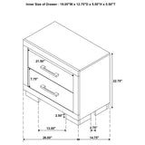 Jessica 5-piece Eastern King LED Bedroom Set Snow White - Tampa Furniture Outlet