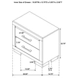 Jessica 5-piece Queen LED Bedroom Set Snow White - Tampa Furniture Outlet