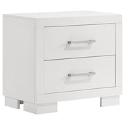 Tampa Furniture Outlet - Coaster - Jessica 2-drawer Nightstand Snow White - 202992