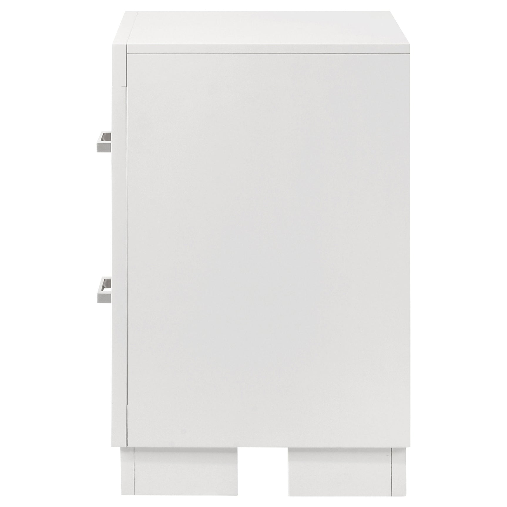 Jessica 2-drawer Nightstand Snow White - Tampa Furniture Outlet