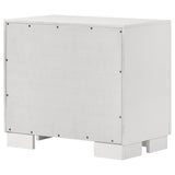Jessica 2-drawer Nightstand Snow White - Tampa Furniture Outlet